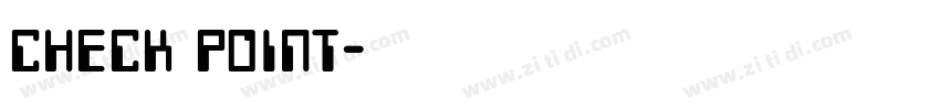 check point字体转换